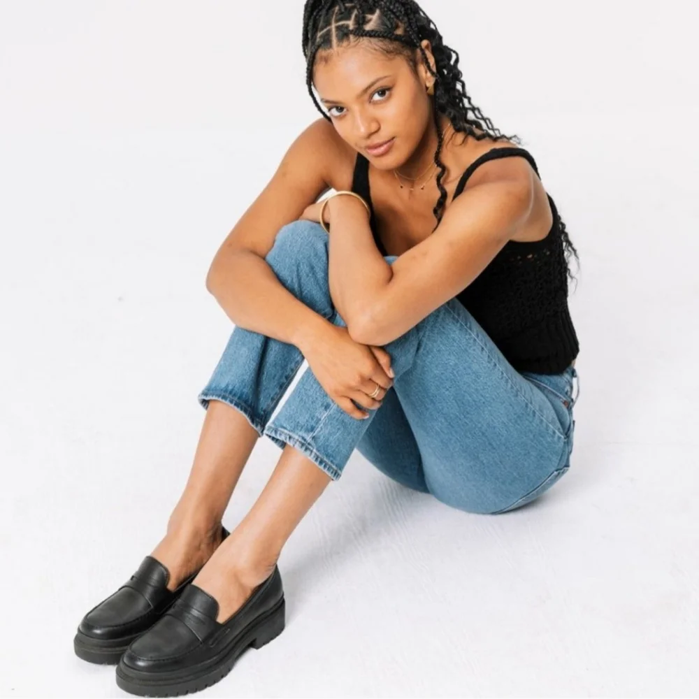 Portland Leather Zoe Chunky Leather Loafers EUC - Picture 4 of 10